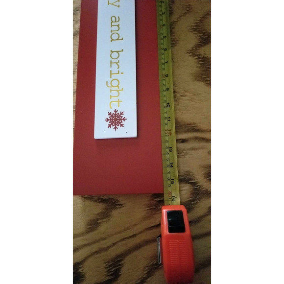 Holiday Décor Merry and Bright Free Standing or Hanging Sign - Picture 2 of 5